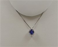 Pendente Recarlo Donna Gemma in Oro bianco Zaffiro 0.33 Ct P33CC251/ZB-42 - P33CC251/ZB-42